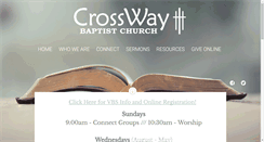 Desktop Screenshot of crosswayfamily.org