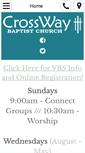 Mobile Screenshot of crosswayfamily.org