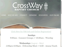 Tablet Screenshot of crosswayfamily.org